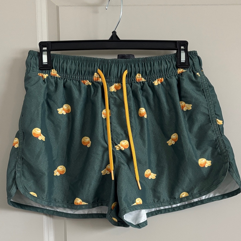 H&M Men’s Swim Shorts with Orange Print
